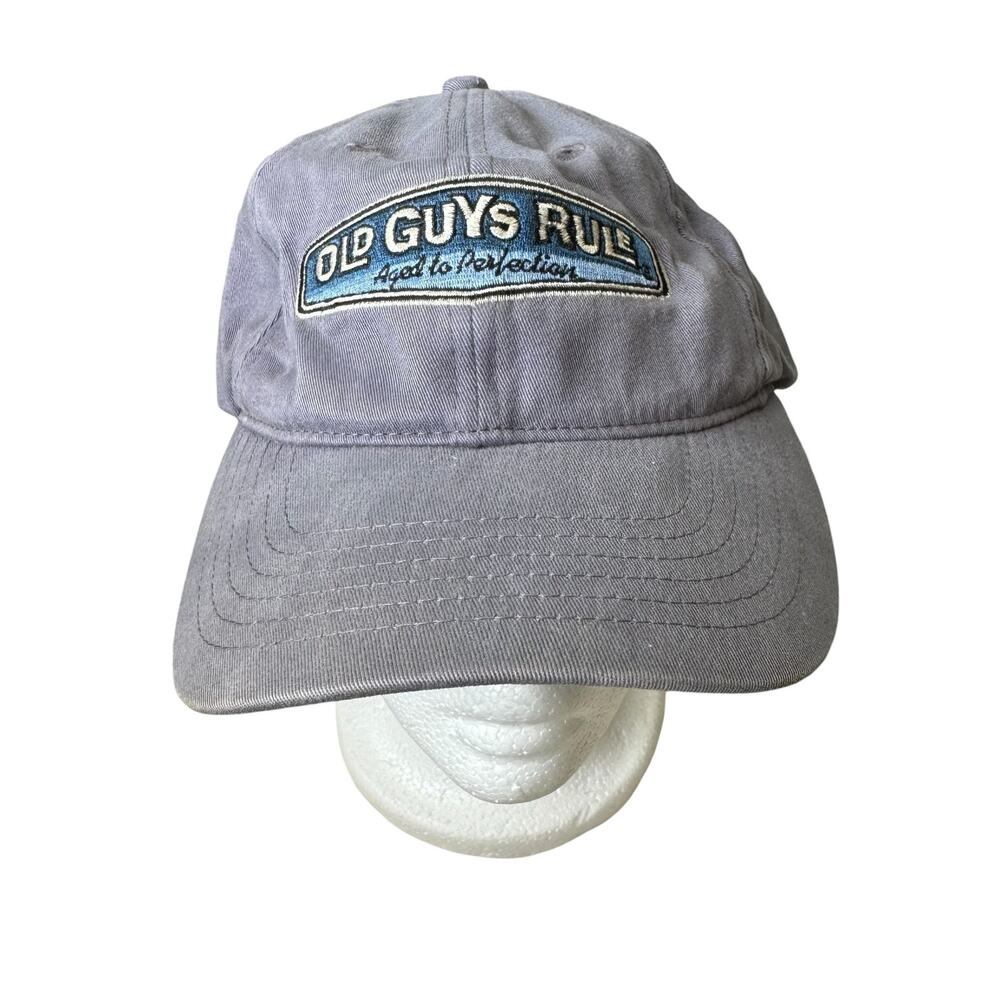 OLD GUYS RULE Aged To Perfection Gray Cotton Canvas Cap Hat Adjustable One Size